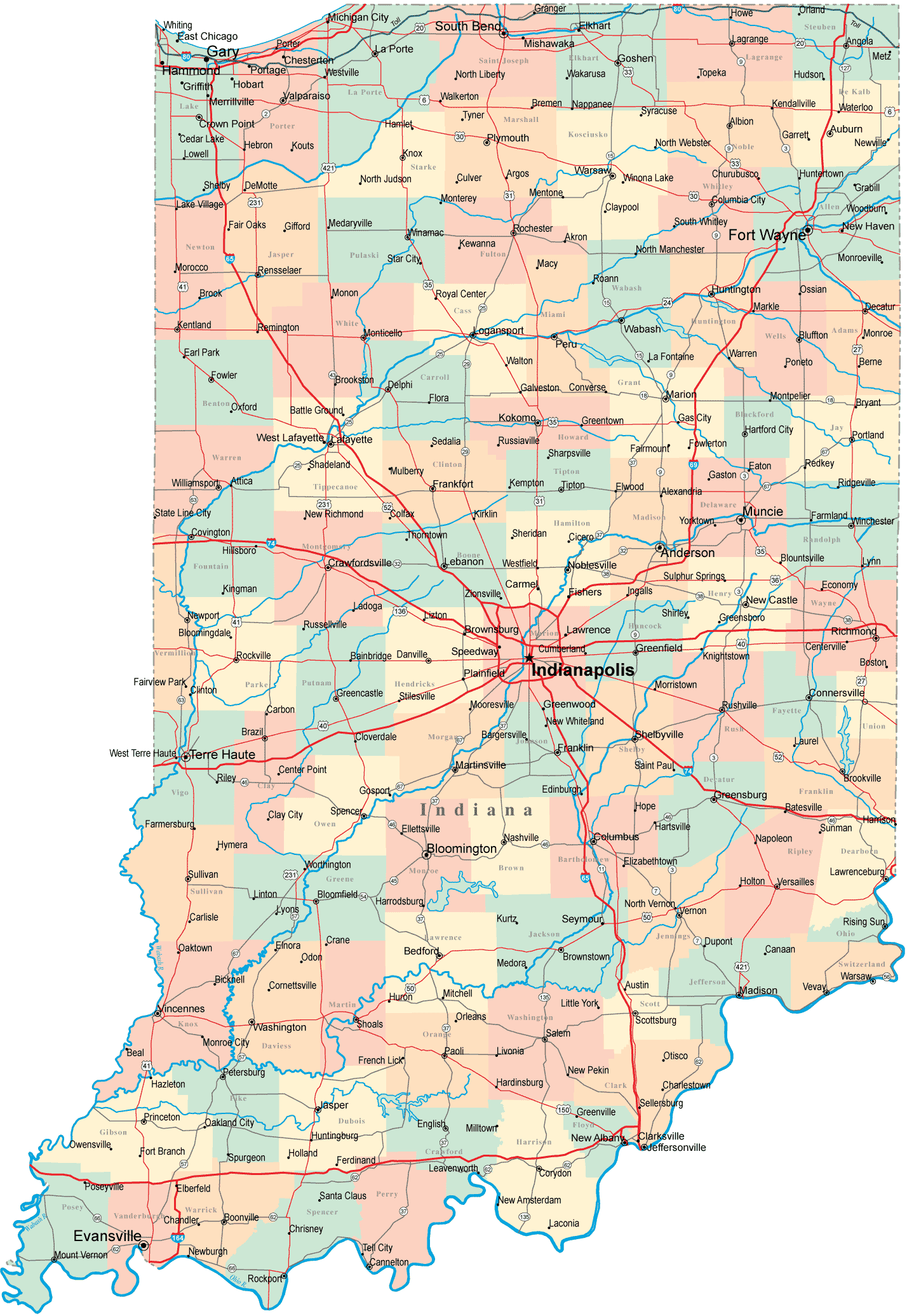 What Are The 3 Regions Of Indiana